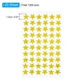 thumbnail image 2 of Unique Bargains 1200 Pcs Star Reward Stickers, 20 Sheet Sparkling Self Adhesive Colorful Sticker, Gold Tone, 2 of 7