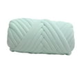 thumbnail image 2 of 0.5kg Velvet Bulky Chunky Yarn Arm Knitting Crochet Comfortable Washable DIY Soft Tube Giant Yarn for Throw Blanket Pillow Sweaters Scarf , Light Green, 2 of 8