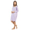 thumbnail image 5 of Casual Nights Women's Square Neck Long Sleeve Floral Nightgown, 5 of 5