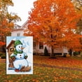 thumbnail image 4 of Double Side Simple Watercolor House Flag Decoration for Home House Patio 28x40in Christmas Snowman Versatile Hanging Decoration Winter Holiday Snowflakes Washable Yard Decoration, 4 of 6