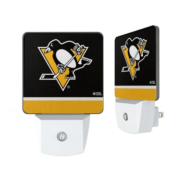 Pittsburgh Penguins Stripe Design Nightlight 2-Pack