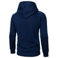 thumbnail image 4 of Hpapadks Men's Hoodies Solid Side Zipper Hooded Sweatshirt Modern Asymmetrical Hoodies Pullover Sweatshirts for Men, 4 of 5
