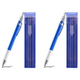 thumbnail image 1 of Geloo Crayons Mécaniques Silver Streak avec 24 Recharges Rondes d'Argent, 2 Unités, 2 Paquets, 1 of 8