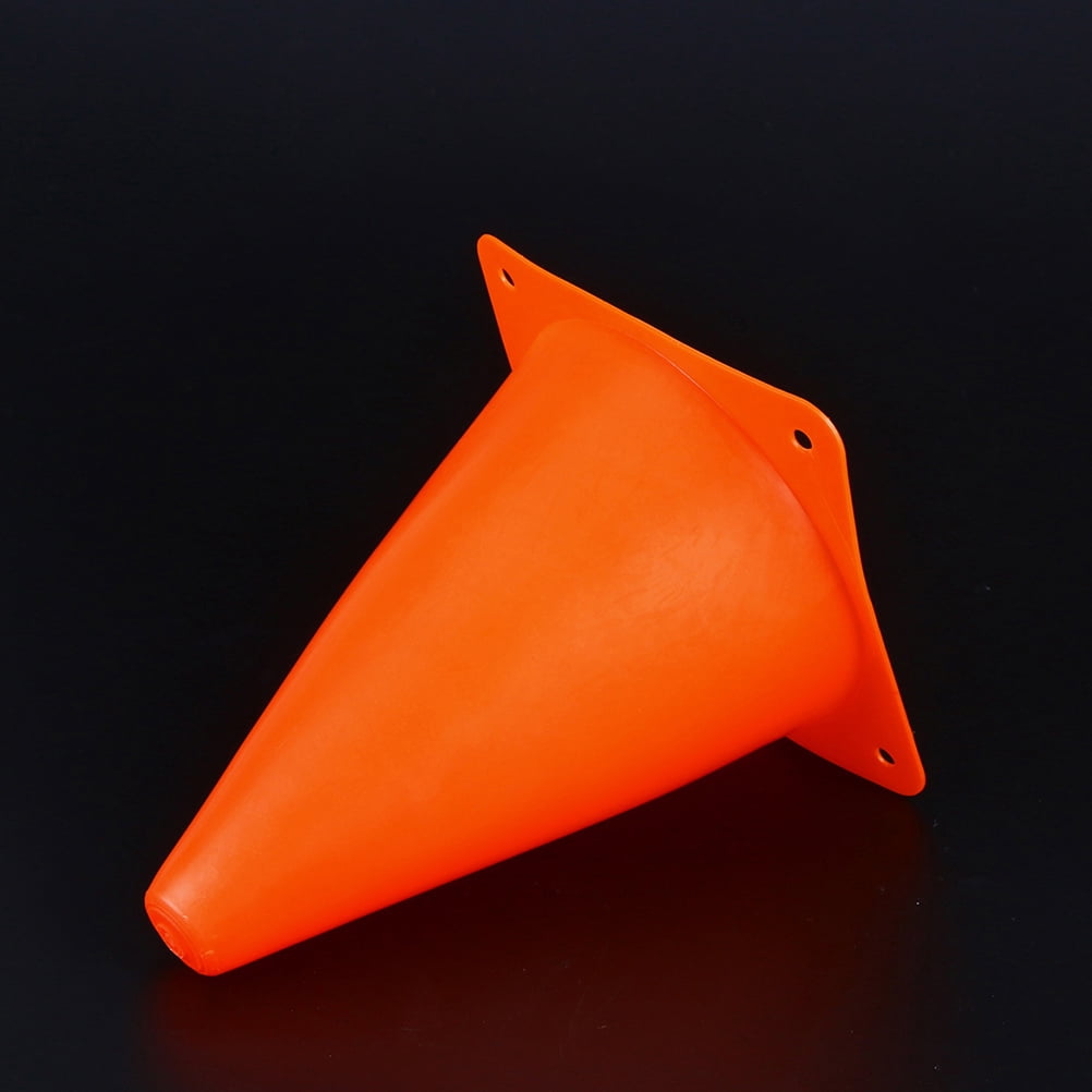 ETHZZLE 16Pcs Plastic Agility Cones Orange for Outdoor Sports Practice and Games