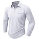thumbnail image 1 of Blusas y camisas de manga larga con cuello redondo para hombre, cuello redondo, botones, boca plana, deportivas para hombre, blusas y camisas de manga larga con cuello redondo para hombre, 1 of 7