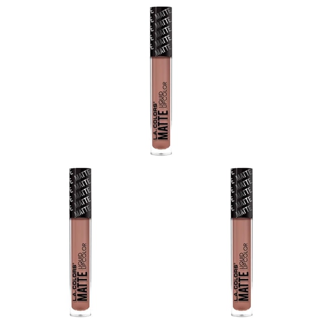 Lápiz labial L.A. COLORS Matte Liquid Lip Color Vixen CLG410 x3