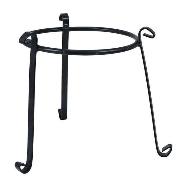 unbranded Soporte Para Macetas De Hierro Negro Ideal Para Y Jardín Decorativo