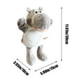 thumbnail image 4 of Lindo muñeco de mano de hipopótamo, muñeco de guante, conjunto de muñeco de mano, muñeco de mano como regalo navideño para familiares, amigos y niños. Marioneta de mano de hipopótamo., 4 of 6
