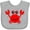 AC-Heather Grey, variant on Inktastic Cute Red Crab Boys or Girls Baby Bib