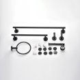 thumbnail image 2 of YYAO 6-Piece Bathroom Hardware Set, Bathroom Wall-Mounted Stainless Steel Towel Rack Set, Matte Black, 2 of 8