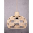 thumbnail image 6 of ELE Light & Decor Dome Coastal Rattan Pendant Light with Plug-in in Beige, 6 of 13