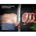 thumbnail image 2 of SYOKAMI Butcher Knife, 10.5 Inch High Carbon Japanese Style Carving Knife with Wood Full Tang Handle, Damascus Pattern, Razor Sharp Breaking Knife with Gift Box Ideal for Thanksgiving Day, BBQ, 2 of 6