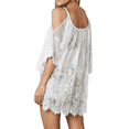thumbnail image 5 of Hirigin Women Bathing Suit Lace Crochet Bikini Swimwear Cover Up Casual Beach Lace Dress, 5 of 5