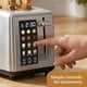 thumbnail image 4 of Tostadora Elite Gourmet ECT2899 con pantalla LCD táctil, 2 ranuras extra anchas, 6 niveles de tostado, 6 menús preestablecidos (incluyendo bagel, waffle, sin gluten), descongelar, recalentar y cancela, 4 of 8