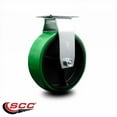 thumbnail image 2 of 6 Inch Green Poly on Cast Iron Wheel Rigid Caster with Ball Bearing SCC, 2 of 2