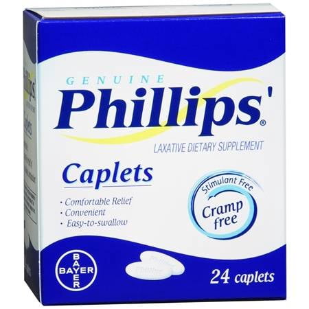 Phillips Cramp-free Laxative, Caplets 24.0 ea(pack of (Best Laxative Without Cramping)