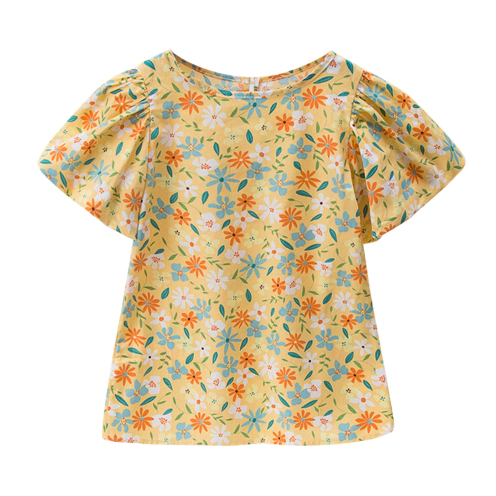 Girls yellow blouse discount