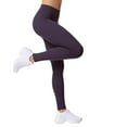 thumbnail image 2 of Couver Women's Cotton Spandex Basic Leggings Pants, Navy M, 1 Pack, 2 of 7