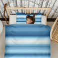 thumbnail image 3 of Blue and Grey Abstract Art Artwork Duvet Cover and Pillowcase Set for Single Bedding, Bedroom Accessories for Kids Teens, 3 of 5