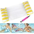 thumbnail image 1 of Floating Inflatable Hammock Buoys And Inflatable Mattresses Floating Hammock Pool Lounger Portable Floating Inflatable Pool Float With Manual Pump Inf, 1 of 4