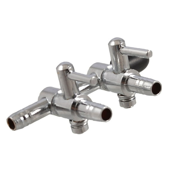 Unique Bargains Aquaculture Air Flow Control 2 Way Aquarium Fish Tank Lever Valve