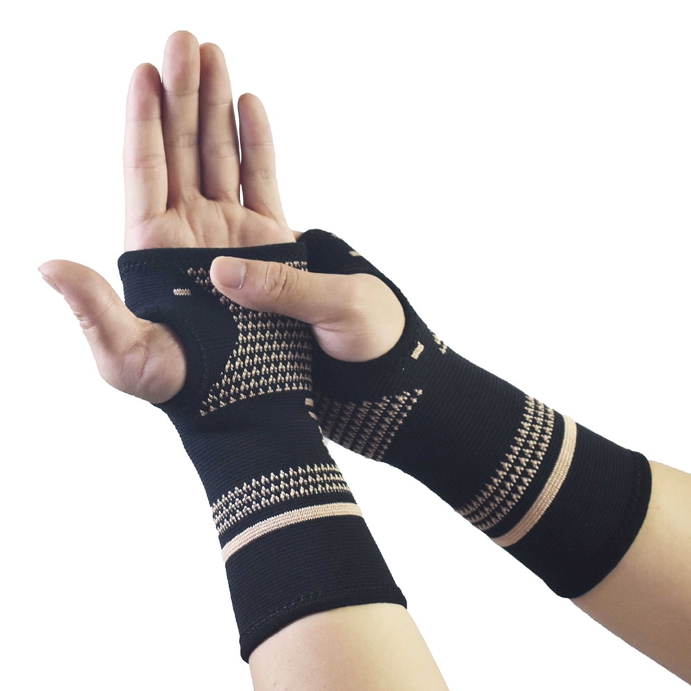 Wrist Support Sleevescopper Infused Wrist Compression Sleeve Brace For