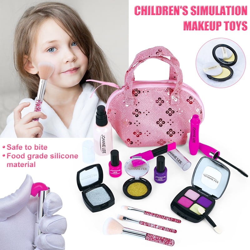 Amerteer Kids Princess Makeup Toys Kit for Girl, Pretend Cosmetic Set ...