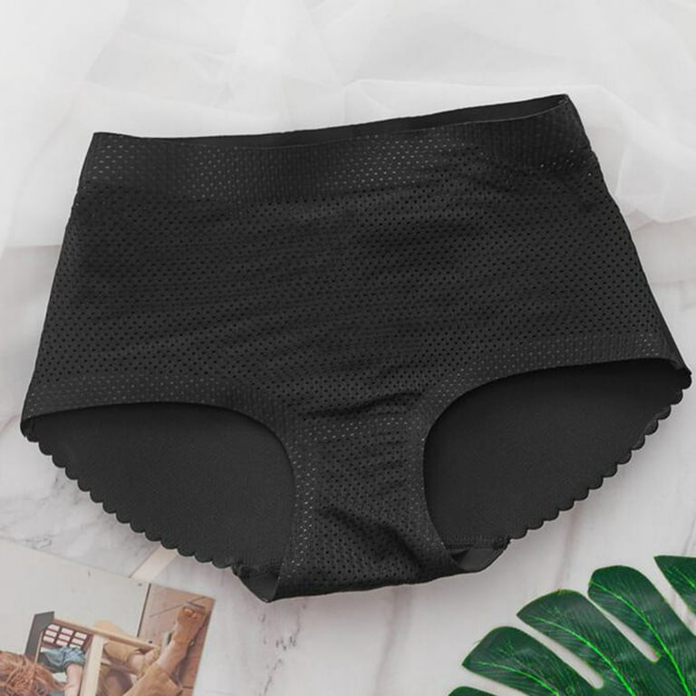 QIPOPIQ Underwear for Women Plus Size High Waist Nice Buttocks Peach  Buttocks Belly-up Slim Panties