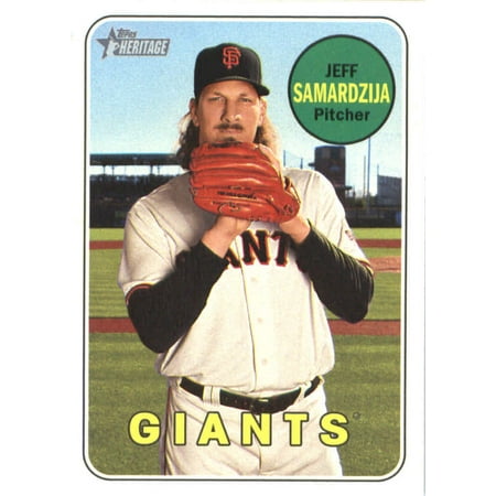 - 2018 Topps Heritage #197 Jeff Samardzija San Francisco Giants Baseball Card