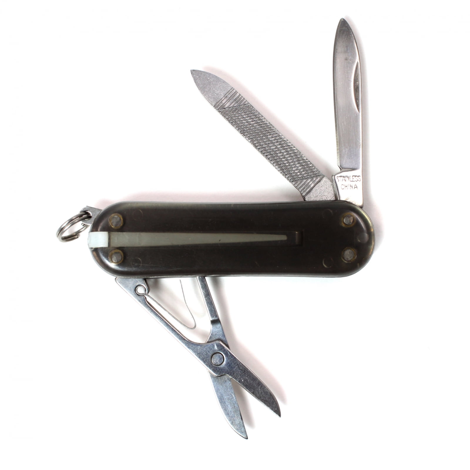 Keychain Mini Folding Pocket messer Outdoor Survival Steel Keyring Multifunction 