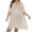 Beige, variant on fatyb Plus Size Swimsuit Cover up for Women Short Sleeve Bikini Coverup See Through Beach Dress with Split