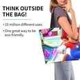 thumbnail image 2 of Saiise Mario Print Tote Bags for Women Travel Reusable Grocery Shopping Shoulder Handbag Go-to Everyday Bag for Work, 2 of 8