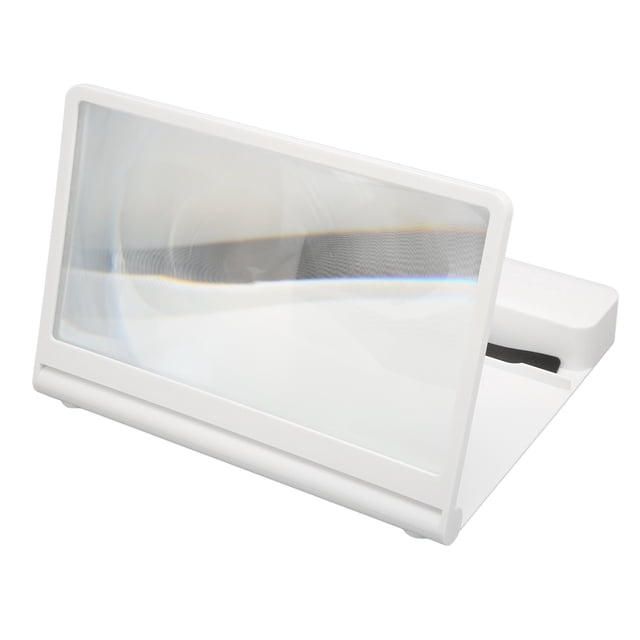 Amplificador De Pantalla, Lente Fresnel De Alta Definición, Fácil De Usar, Lupa De Pantalla De Teléfono, Tecnología óptica De Zoom, ABS Con Altavoz Bluetooth Para Acampar Para