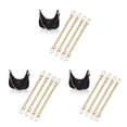 thumbnail image 2 of Minnieouse 4Pcs Bags Chains Replacement Gold Metal Purse Messenger Accessories Shoulder Clothing Adjustable Handbags Belt Straps DIY Type1, 2 of 6
