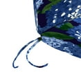 thumbnail image 3 of Jordan Manufacturing 37" x 19" Hydrangea Midnight Navy Floral Rectangular Outdoor Chair Cushion with Ties, 3 of 9