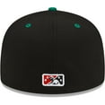 thumbnail image 4 of Men's New Era Black Albuquerque Isotopes Green Chile Cheeseburgers Theme Night 59FIFTY Fitted Hat, 4 of 6