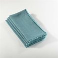 thumbnail image 1 of SARO 13009.SE20S Serviettes de Table Design à Franges Carrées de 20 Po - Vert Mer Lot de 4, 1 of 1