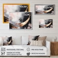 thumbnail image 4 of Designart "Rose Gold Unveiling Reverie II" Abstract Floral Wall Art For Kitchen, 4 of 5