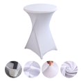 thumbnail image 1 of Zshan Nappe Extensible Blanche Rouge 60*110CM Protection de Table Cocktail Mariage Banquet, 1 of 5