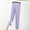 Purple, variant on COSFO Casual Pants for Women Comfort Waist Solid Black Straight Leg Pants Loose Plus Size Pants