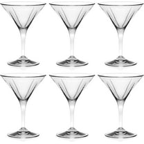 Barski Martini - Glasses - Classic Clear - Set of 6 - Stemmed Made in Europe - 5 oz.