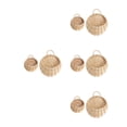 thumbnail image 3 of MLINS 8 PCS Straw and Willow Basket Wicker Flower Pots Flower Wall Hanging Flowerpot Hanging Basket Rustic Rattan Hanging Wall Basket(Original ), 3 of 8