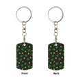 thumbnail image 2 of Goofa St. Patrick's Day8 Printed Rectangular Metal Keychain Bag Charm Floral Charm for Purse Keys Metal Keyring Gift for Women Accessories, 2 of 7