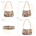 thumbnail image 7 of FORMRS Womens Shoulder Bag with Chain Strap Clutch Purse Cute Tote Handbag, Orange Japanese Flowers Pattern, 7 of 7