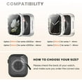 thumbnail image 3 of [2 Pack] Étui Protecteur d'Écran Bling pour Apple Watch 40mm Série 6 5 4 SE, Couverture Rigide Transparente Pailletée pour Femmes Compatible avec Accessoires iWatch 40 mm, Or Rose+argent, 3 of 5