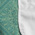 thumbnail image 4 of Mandala Microwave Oven Cover, Oriental Swirling Persian Leaf Ceremony Yoga, Water Resistant Organizer with Pockets for Kitchen, 36" x 12", Teal Mint Green, by Ambesonne, 4 of 4