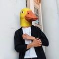 thumbnail image 2 of MAKEATREE Duck Head Mask, Funny Animal Rubber Latex Adult Costume Mask for Halloween Christmas Masquerade Cosplay Prop Decor Unisex, 2 of 8