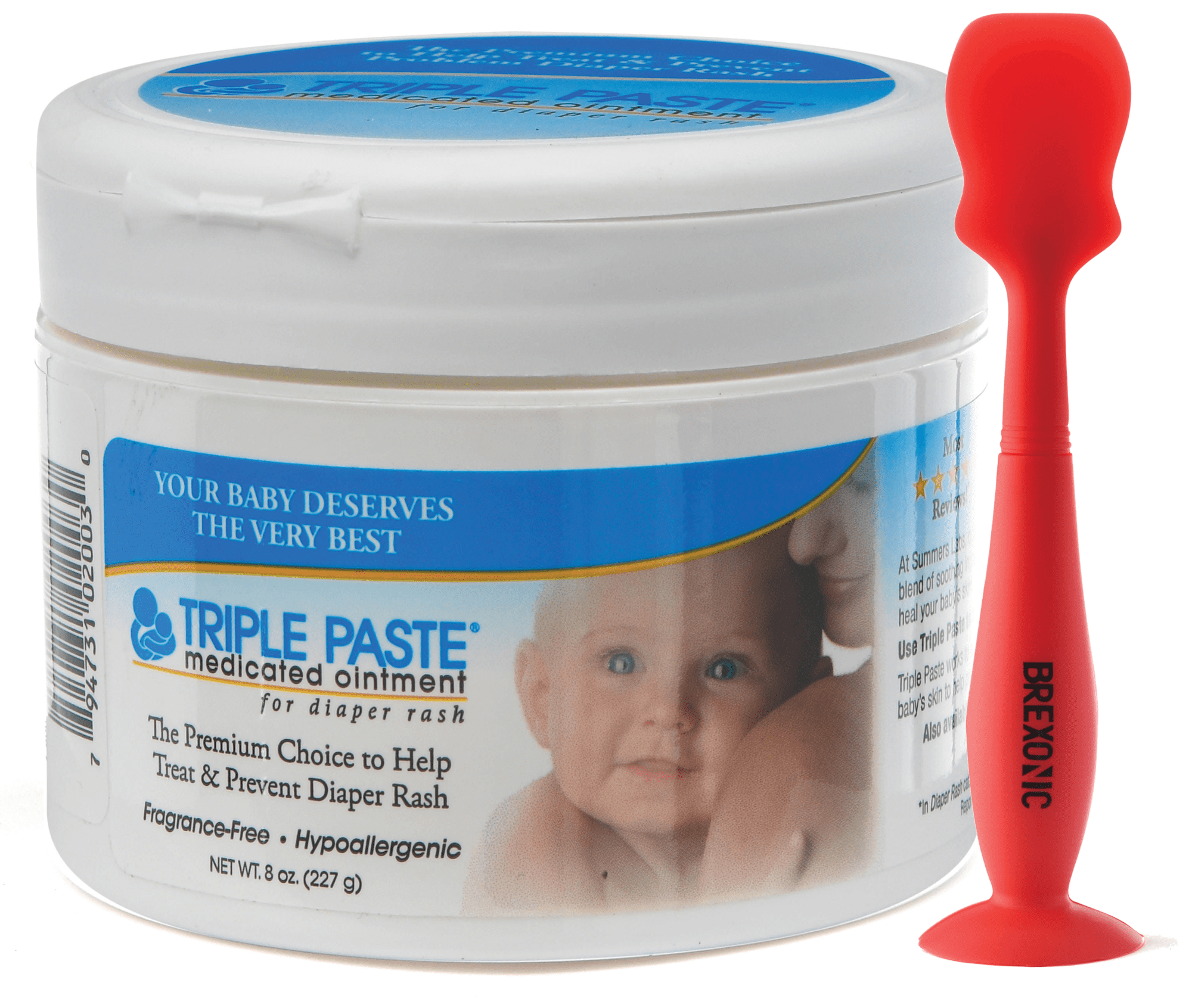 Triple Paste Diaper Rash Cream for Baby, Hypoallergenic Baby Ointment 8