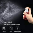 thumbnail image 2 of Travel Spray Bottle TSA Approved 2oz 60ml 3 Pack Leak Proof Fine Mist Empty Plastic Refillable Spray Bottle for Perfume Essential Oils Toners Rose Water Cosmetics (3color), 2 of 3