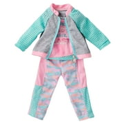 My Life As Pink Camo Outfit for 18” Dolls, 3 Pieces
